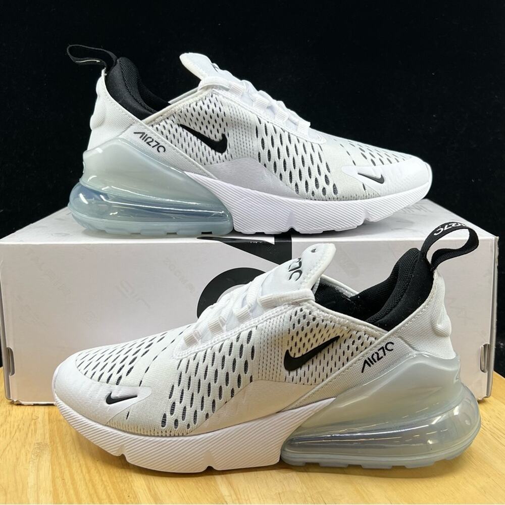 Women's Nike Air Max 270 White Black White AH6789-100 Running Casual Gym Sz 8.5